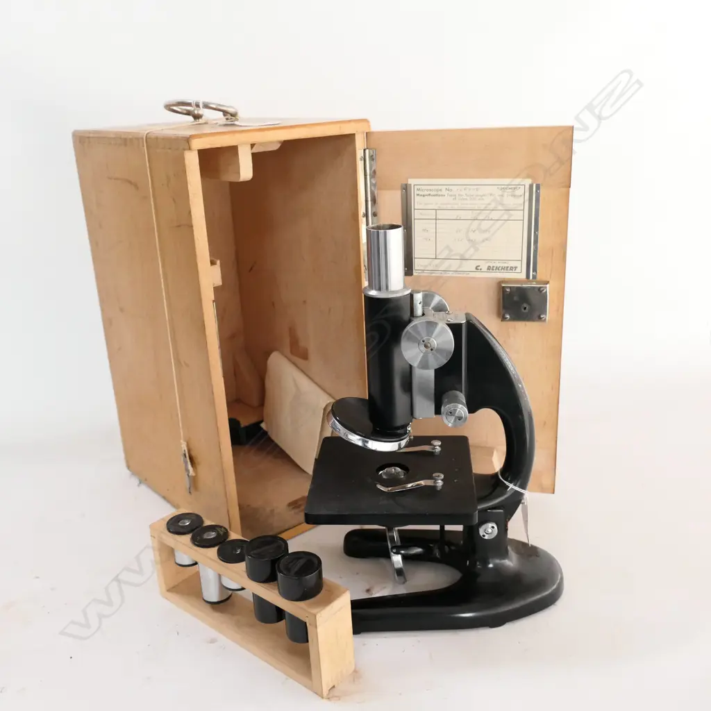 CASED MICROSCOPE by C. REICHART Image 1++